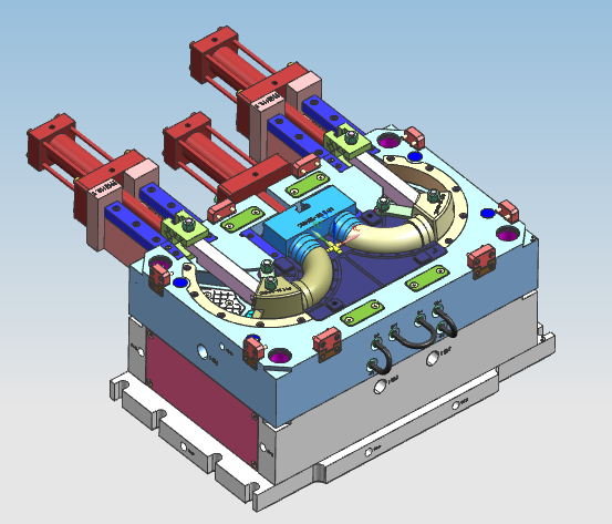 Core pulling injection mold